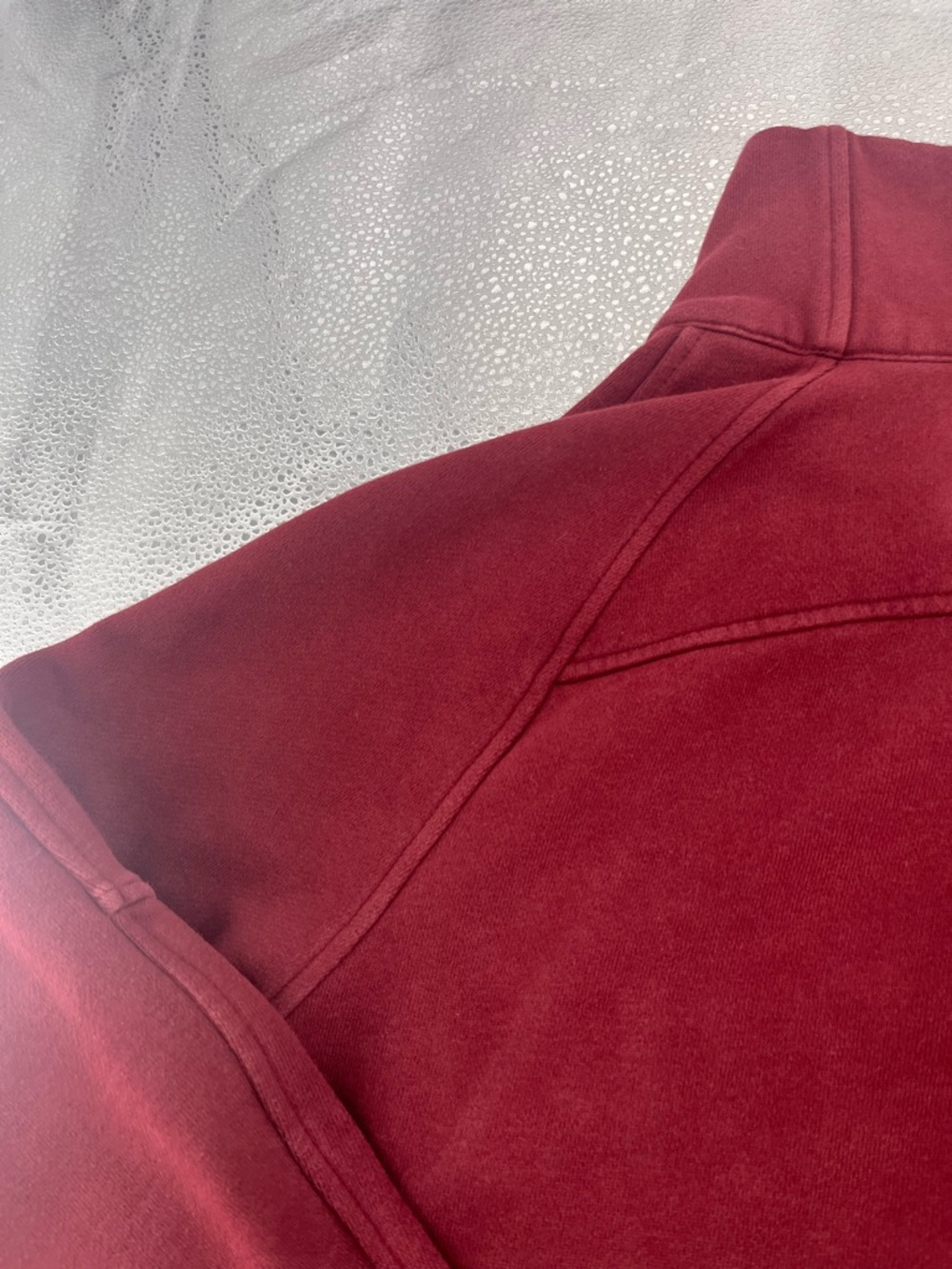 Lululemon Scuba Oversized Funnel Neck Half-Zip Sweatshirt Red Merlot Size XS/S - Picture 9 of 14